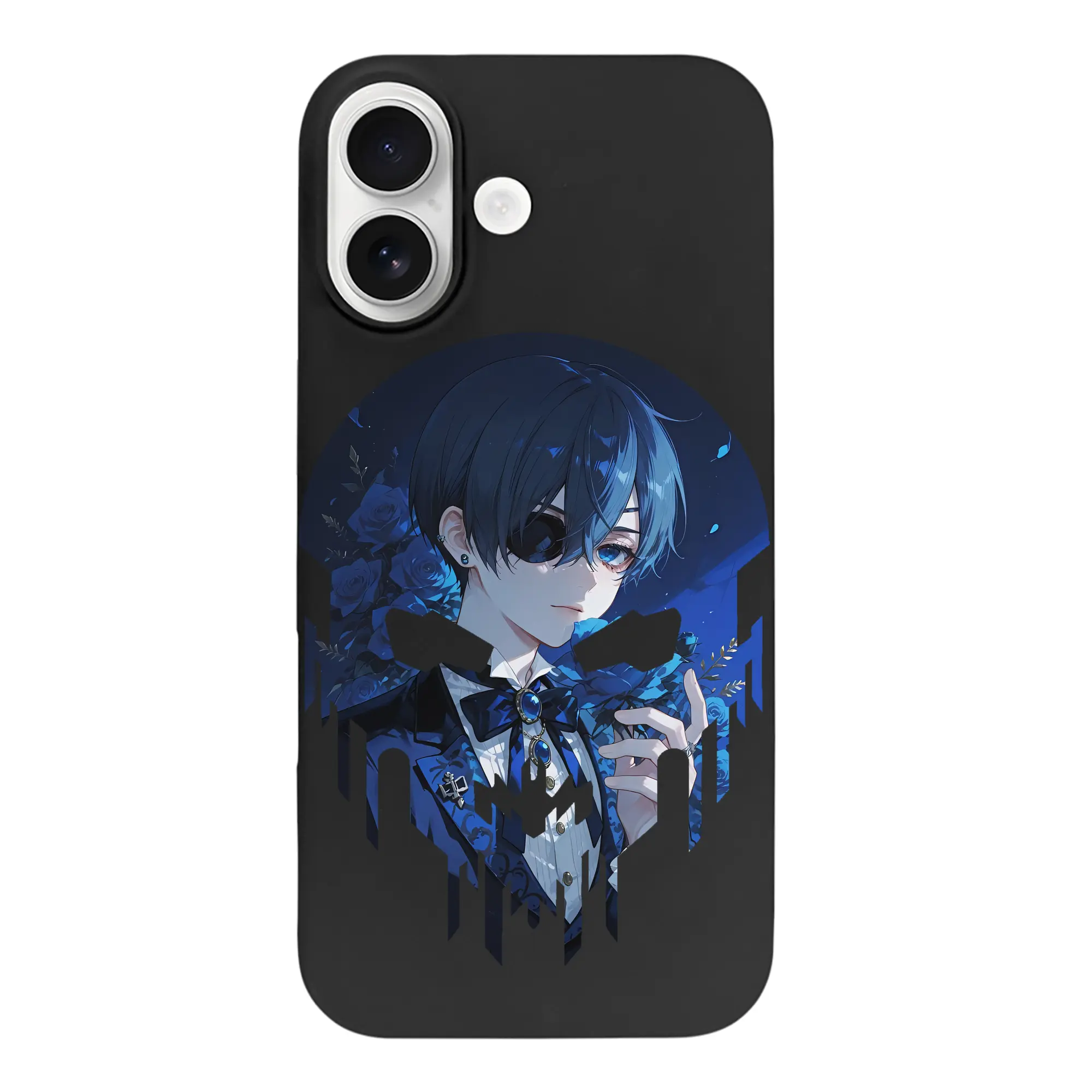 黒執事 グッズ,シエル・ファントムハイヴ - iPhone 17 シリーズ シリコンケース 薄型 耐衝撃 指紋防止 ソフトタッチカバー 精密フィット 傷防止 保護ケース iPhone 17/17 Air/17 Pro/17 Pro Max 対応